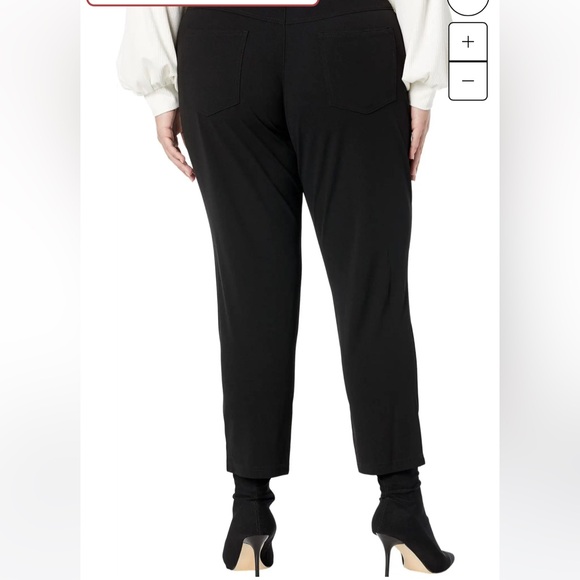 NWT! $88 BCBGeneration Knit Black Twill Pants - 1UX7B63 Size Large - Picture 2 of 7